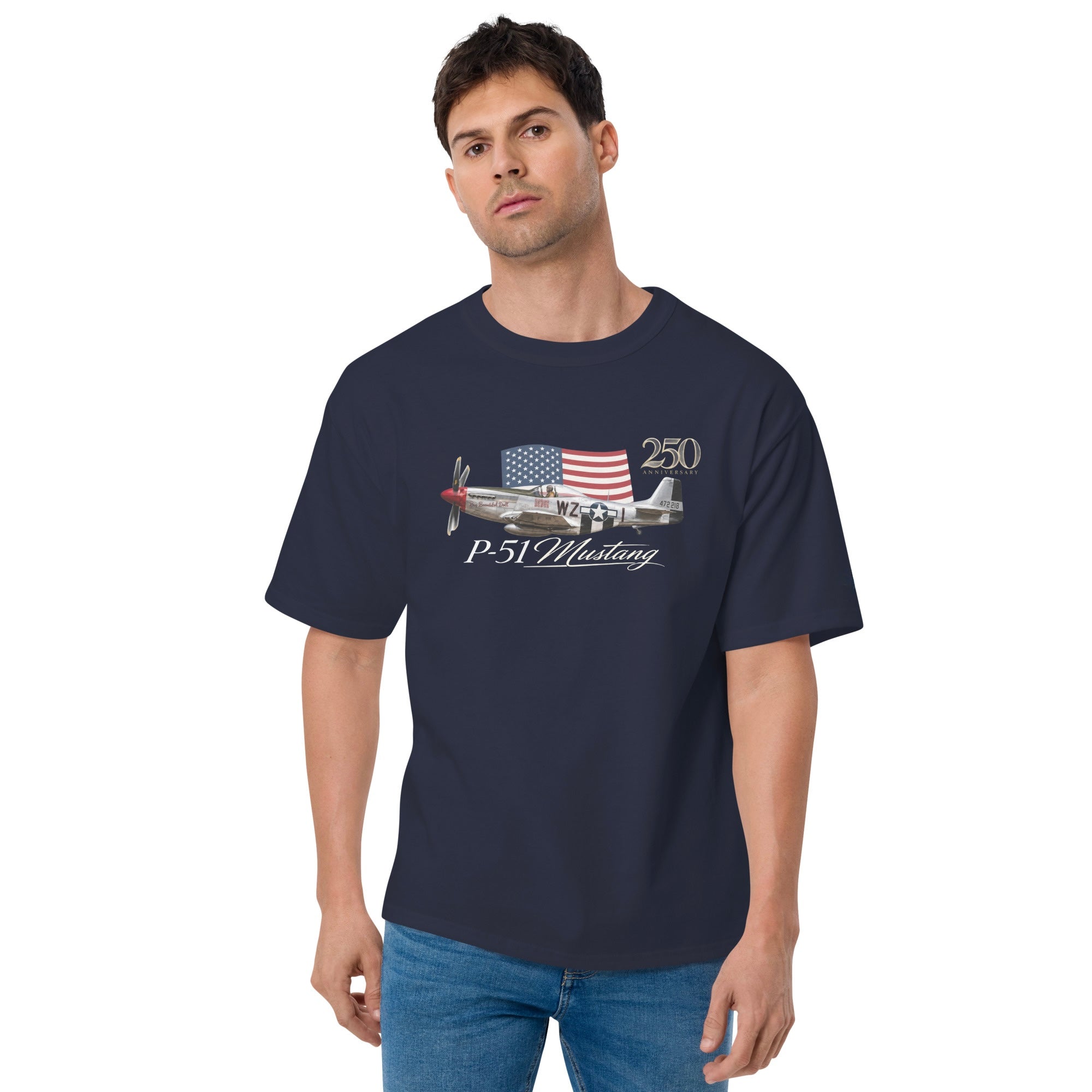 P-51 Mustang 250th Anniversary T-Shirt-2