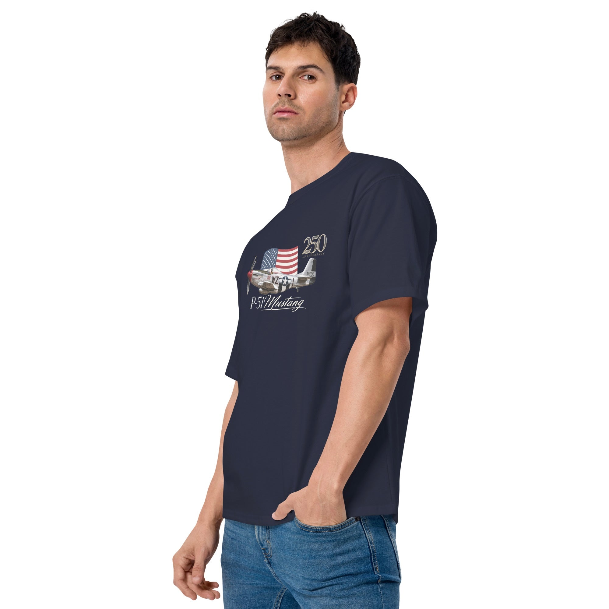 P-51 Mustang 250th Anniversary T-Shirt-4