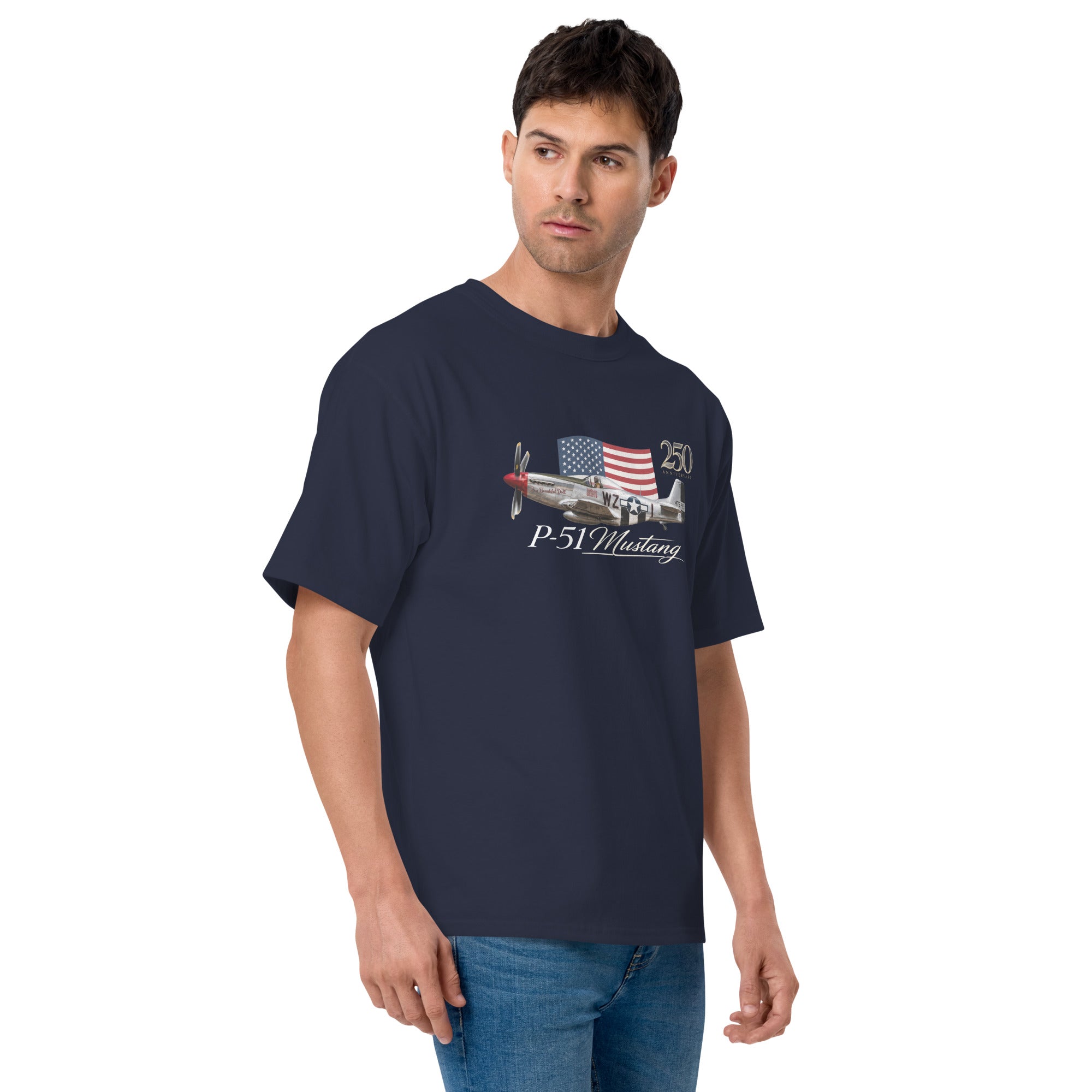 P-51 Mustang 250th Anniversary T-Shirt-5